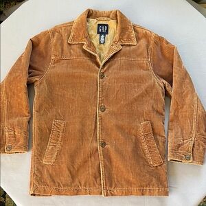Vintage GAP Men's Brown Corduroy Chore Coat/Jacket 100% Cotton Size S